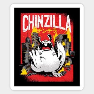 Chinchilla Running in The City!! Artwork Sticker